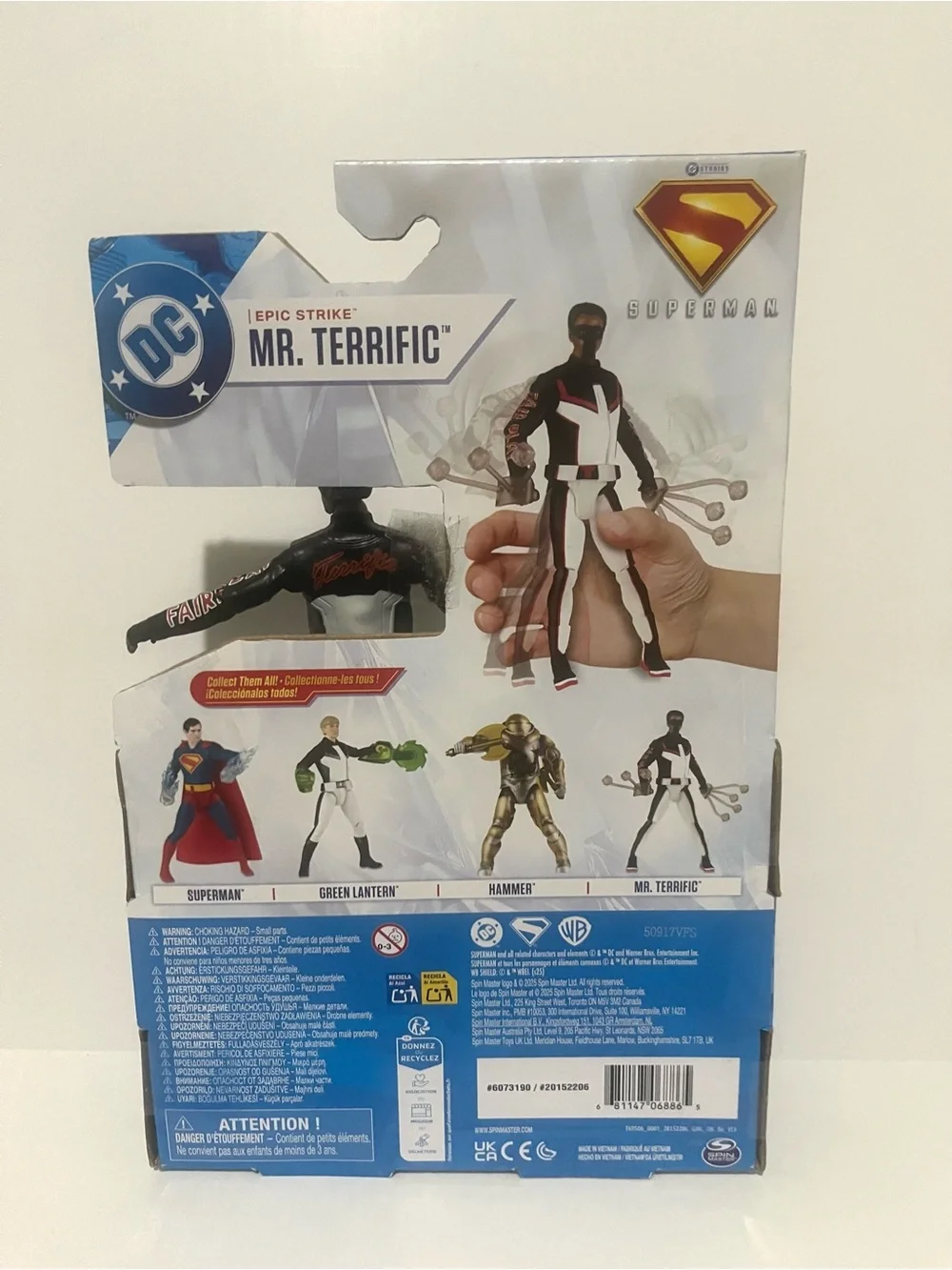 DC Superman Action Figure 2025 Epic Strike Figure Lot Superman & Mr Terrific 6”